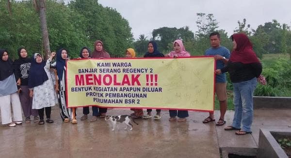 Warga BSR 2 Kota Serang Tolak Lalu Lalang Kendaraan Proyek Urugan Peternakan Sapi